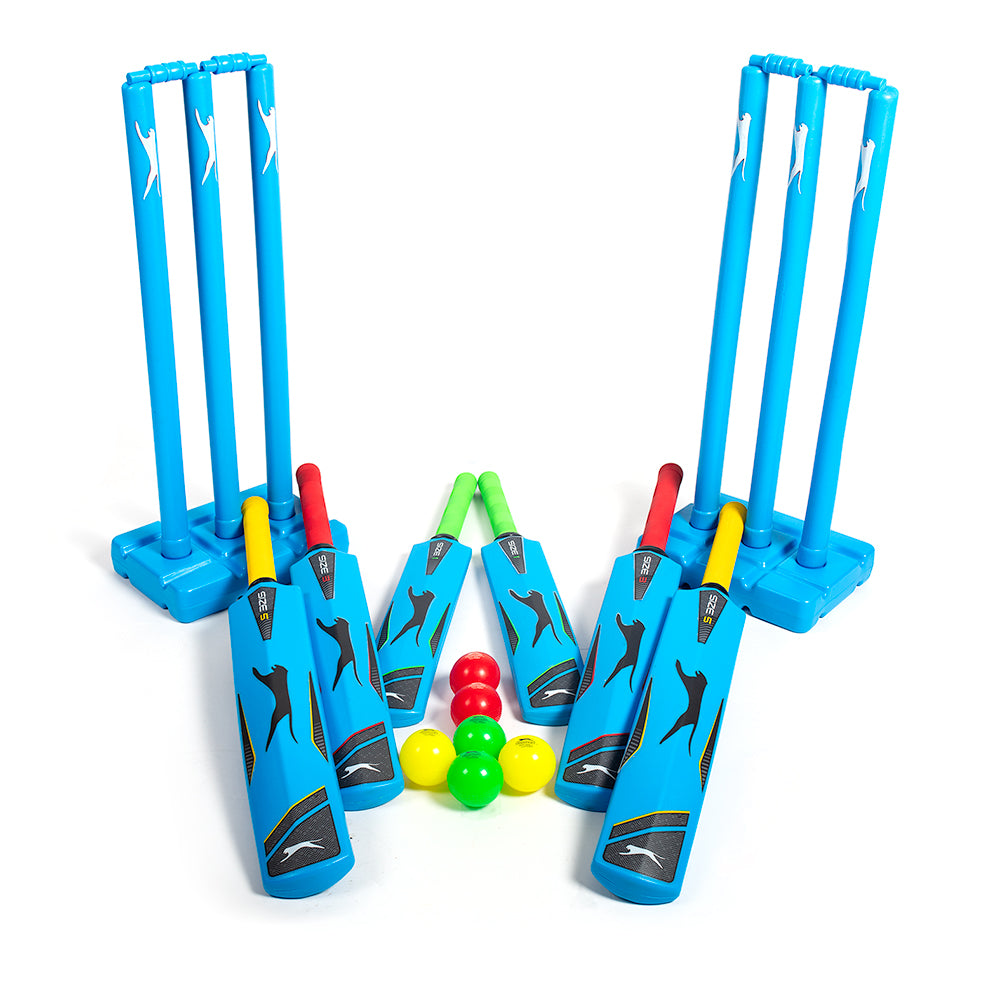 Slazenger Academy Plastic Team Cricket Set (Team Set)