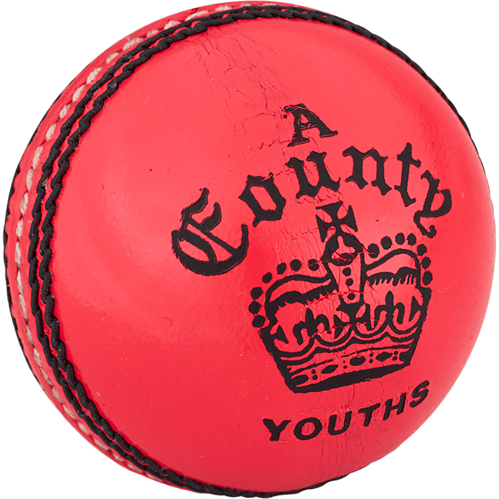 Readers Pink County Crown Cricket Ball (Pink, Weight)