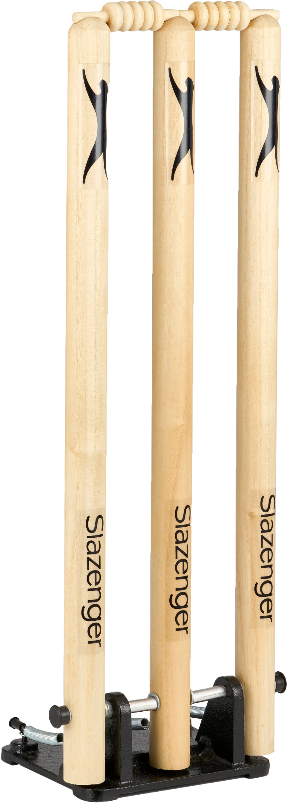 Slazenger Wooden Spring Return Cricket Stumps