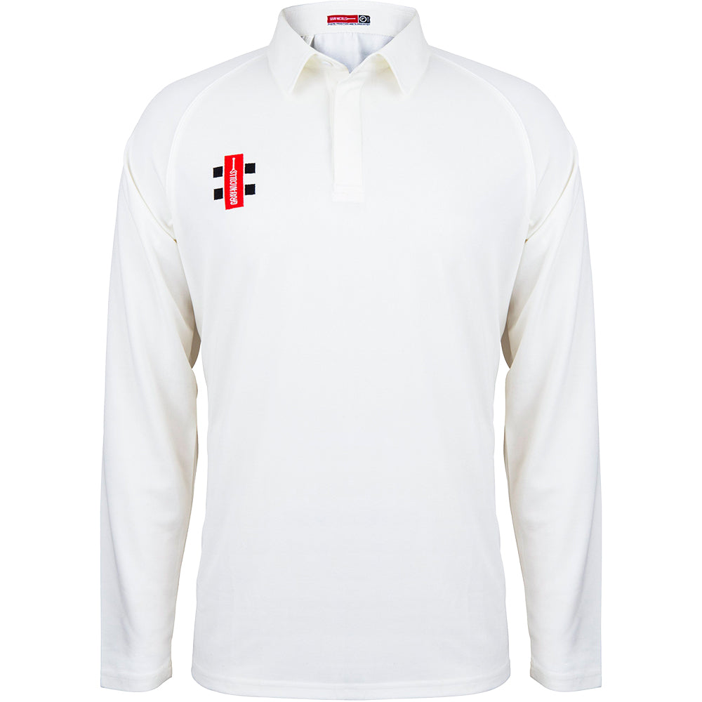 Gray Nicolls Matrix V2 Long Sleeve Shirt Senior (Small, Colour)